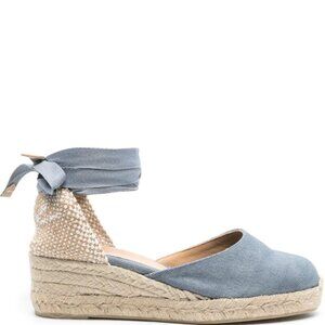 NEW Blue Espadrilles with Ankle Tie